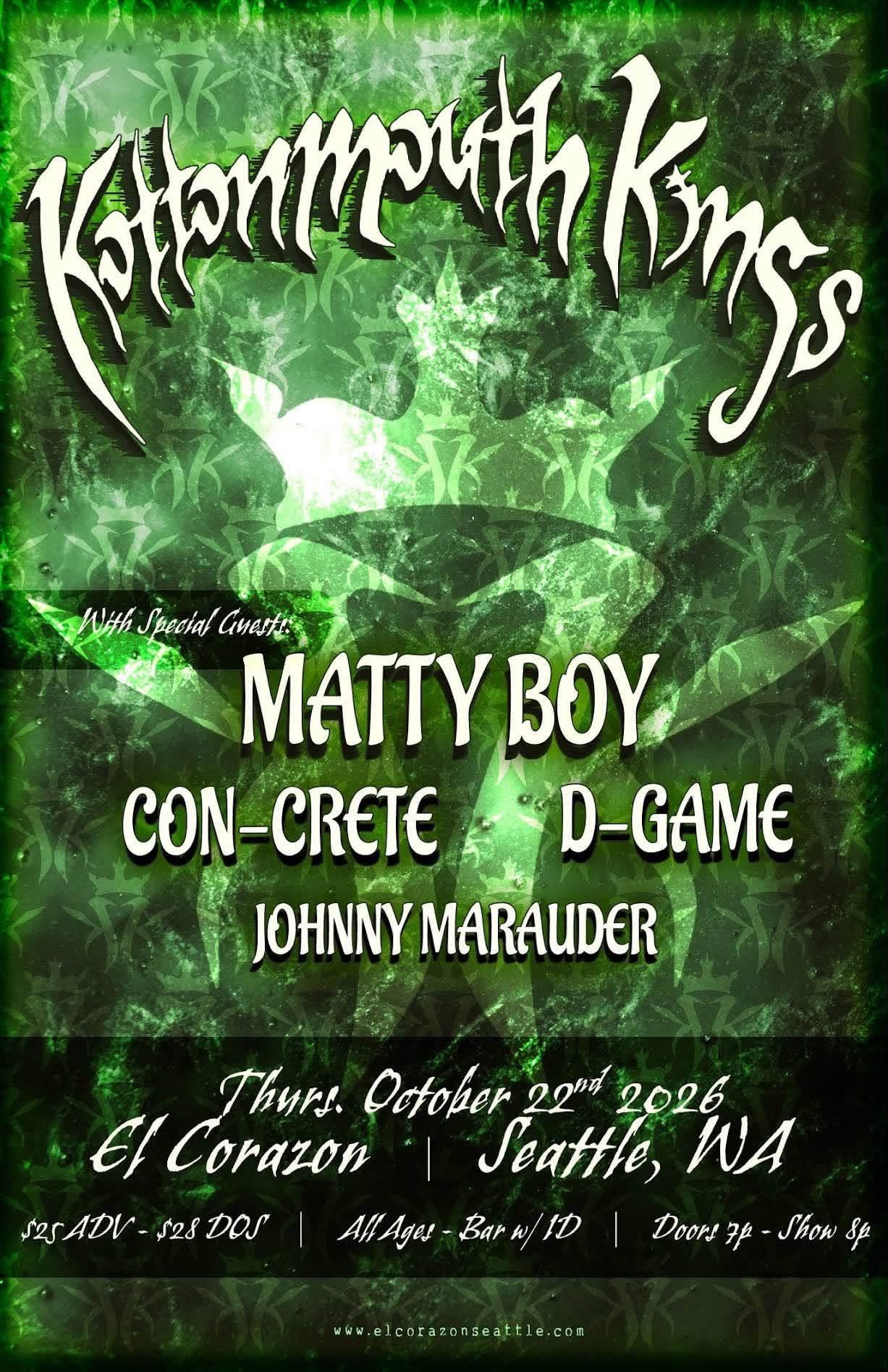 Kottonmouth Kings at El Corazon, Seattle — with special guest D-Game